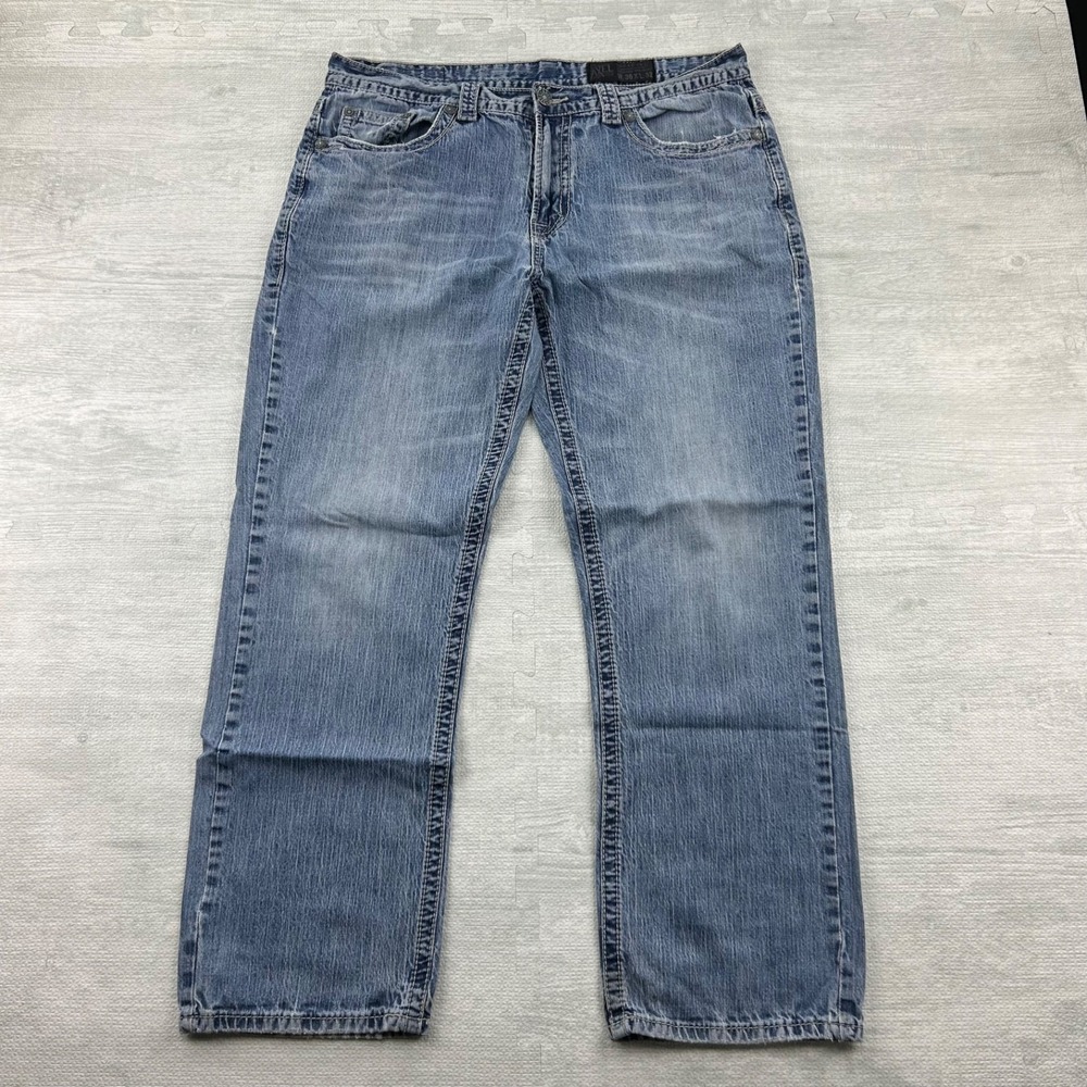 Vintage Y2K Axel Jeans Size 36x32 Blue Light Wash Denim Relaxed Straight Grunge‎